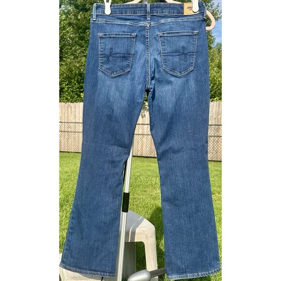 Levi's Denizen Mid Rise Bootcut Jeans Women's 12S 31x30 Blue Southwestern Casual - Picture 2 of 12
